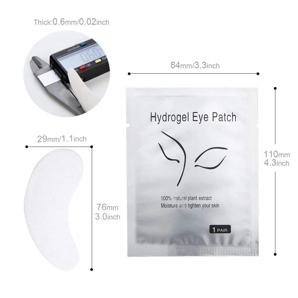 Dighealth – coussinets sous les yeux pour Extension de cils, patchs en papier pour les yeux greffés, enveloppes autocollantes, fournitures d'extension de cils