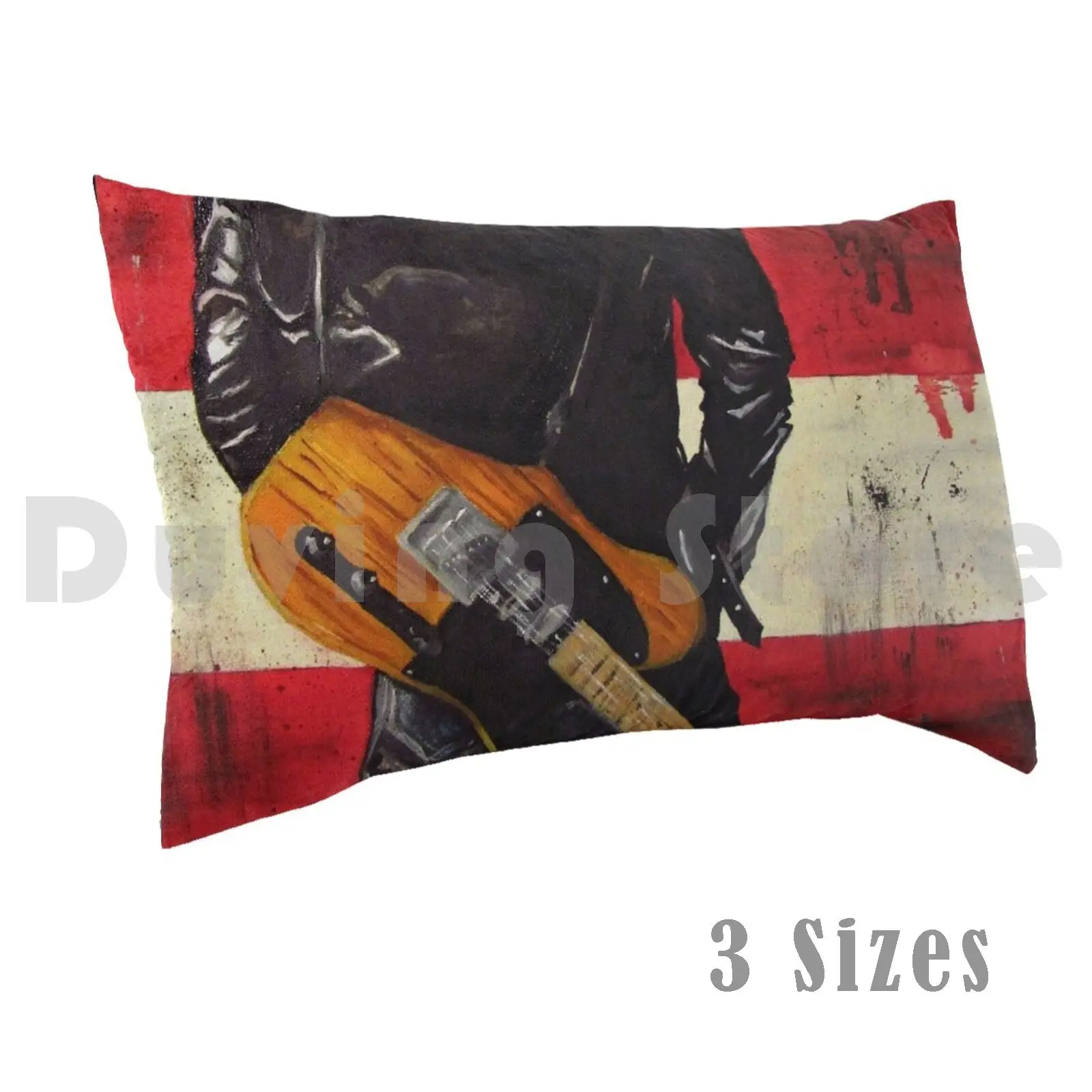 Pillow case The Guitar Telecaster Electric And Roll America Born In The Usa Usa