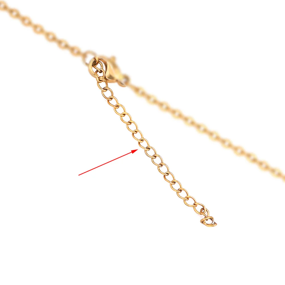 10m/roll Stainless Steel 18K Gold Bracelet Necklace Chains 2.5 3 4mm Extension Chain DIY Jewelry Making Accessories Wholesale