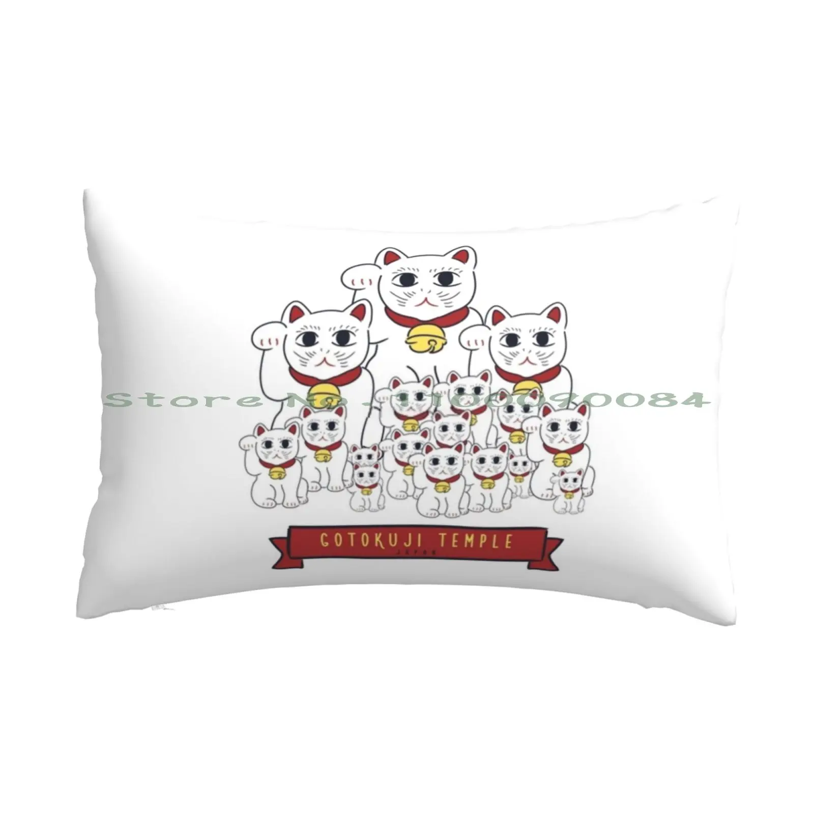 Cats Gotokuji Temple-Tokyo , Japan Pillow Case 20x30 50*75 Sofa Bedroom Gdragon G Dragon Kpop K Pop Pookipsy Long Rectangle