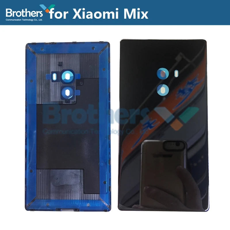 Battery Housing for Xiaomi Mi Mix Mix2 Mix 2 Battery Door Back Cover Rear Housing for Mix Evo No Camera Lens Glass Repair Parts