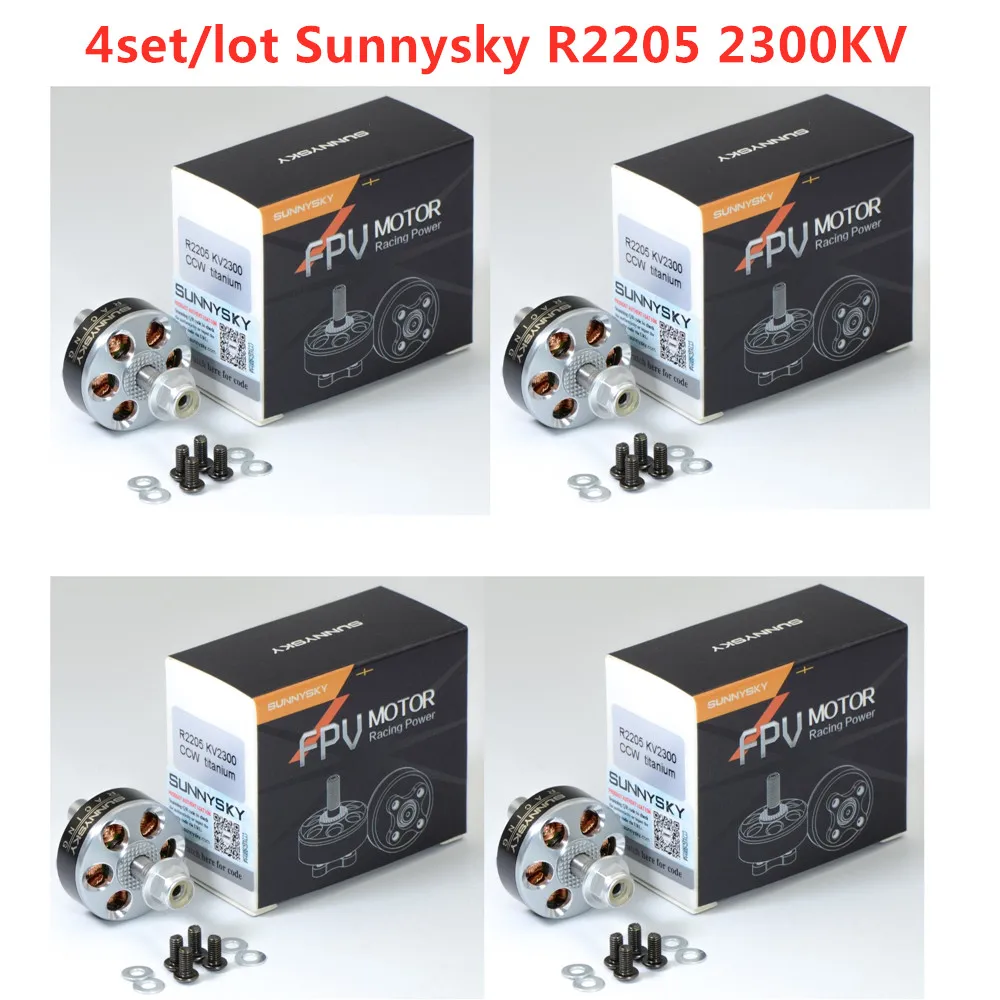 4set/lot Sunnysky R2205 2205 2300KV Brushless Motor 2CW 2CCW For RC Models Multicopter Frame Racing drone Propeller Spare Part