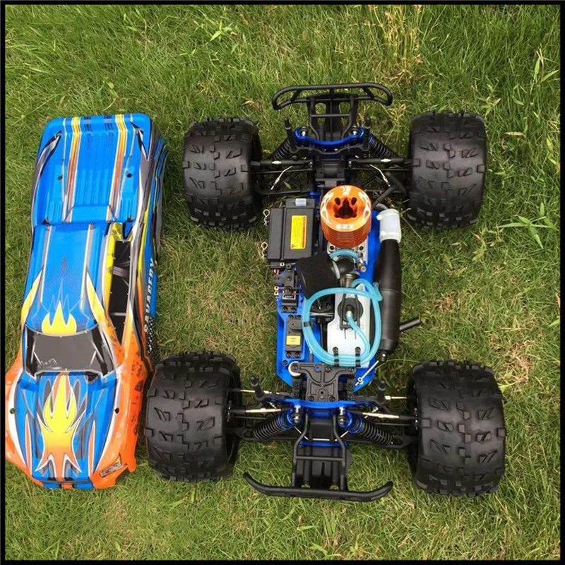 80KM/H Fuel Drive 4WD RC Car CVD Rotating Dog Bone Hydraulic Shock Absorber FC26 Motor Alloy Chassis Remote Control Racing Car