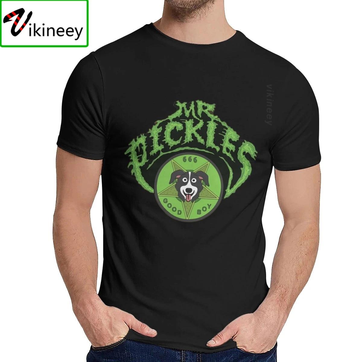 Mr Pickles 666 Good Boy T shirt Round Neck Harajuku Unisex Free Shipping Big Size Homme Tee Shirt