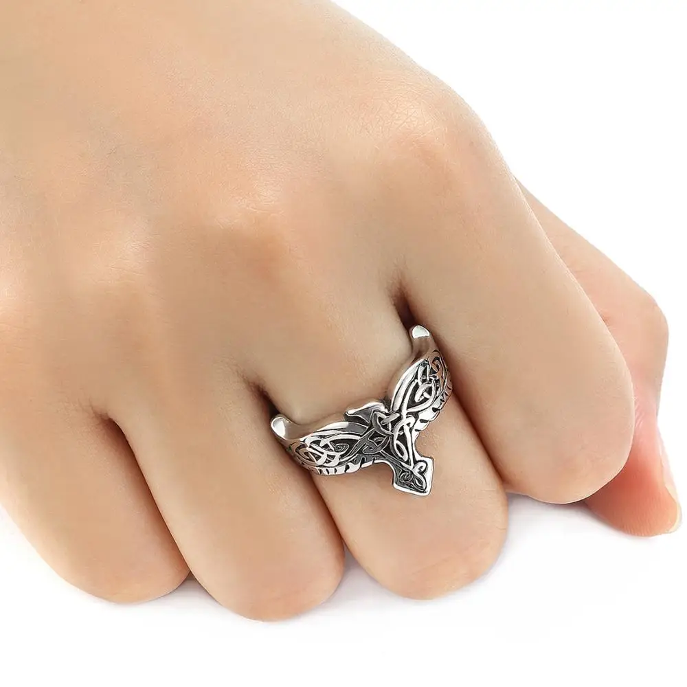 Vikings Bird Ring 316L Stainless Steel Unisex Jewellery