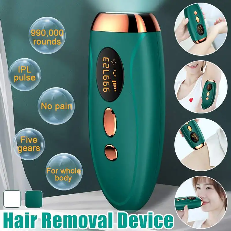 IPL Hair Removal Mini Handheld Laser Epilator Machine for Whole Body Permanent Painless Depilador 999999 Flash Hair Remover