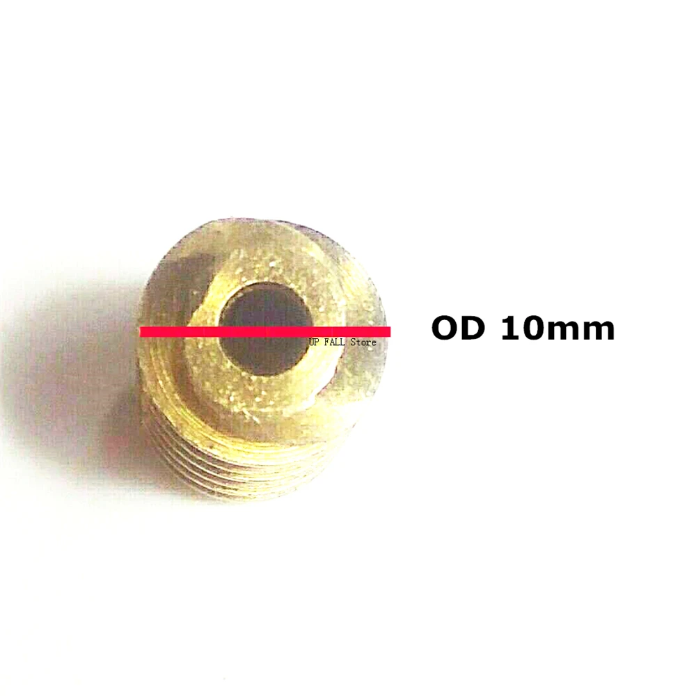 Piezas de reducción de husillo de Motor DIY, tornillo de cobre de 10mm, sin aleta de 3,17 MM