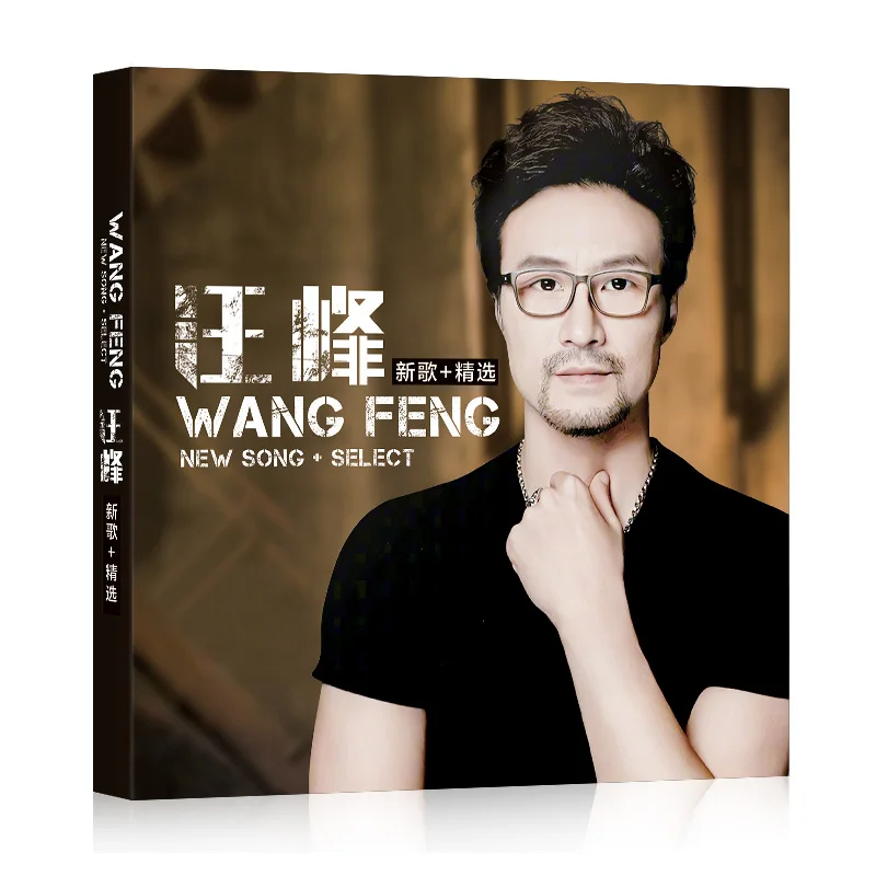 Chinese 12cm Vinyl Records LPCD Disc Wang Feng China Male Singer Pop Music Top Songs 3 CD Disc Lyrics Book Set