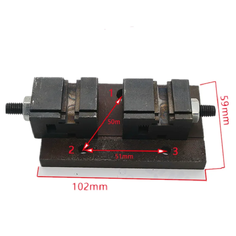 CHKJ For Defu 368A Key Machine Fixture With Mounting Base Plate Key Machine Fixture Accessories With Three fixed mounting holes