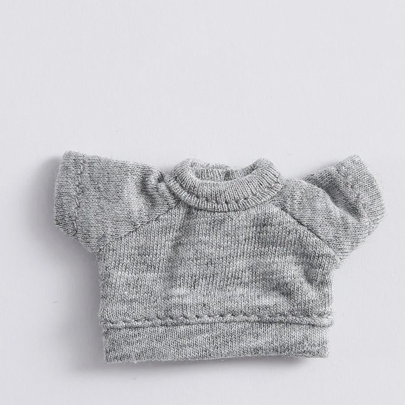 Ob11 doll clothes multicolor ob11 clothes short sleeve sweater T-shirt 1 / 12bjd doll round is a Molly doll bottoming shirt