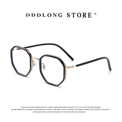 DDDLONG Square Anti Blue Light occhiali da vista montatura per occhiali da vista per uomo donna lente ottica può occhiali sostituibili D10