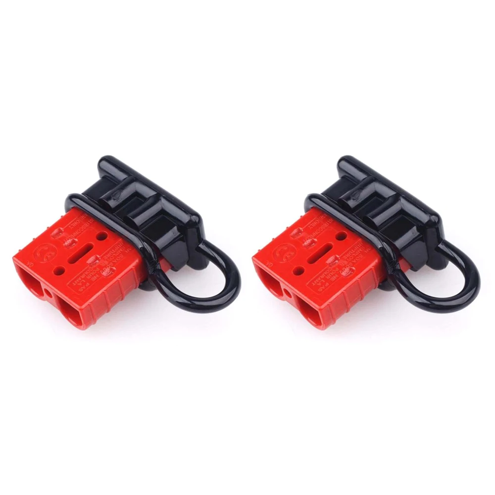 

2Pcs 50A 600V Charge Plug Quick Connector Kit Battery Trailer Electrical Power Cables Connectors