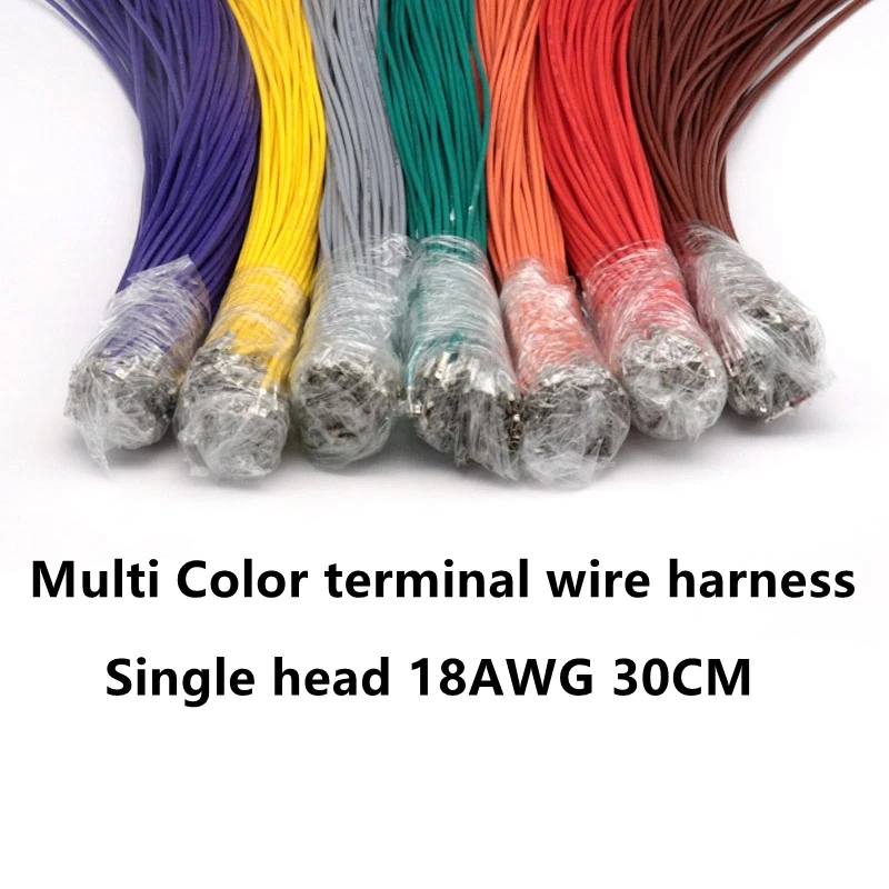 10PCS 5557/5559 4.2mm Pitch Connector Wire Male Female Docking Terminal Cable 18AWG 30CM Multi Color terminal wire harness