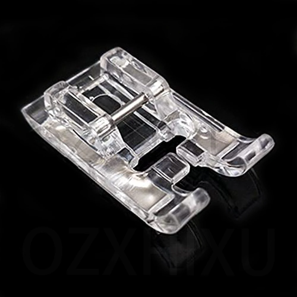 5mm Multifunction Clear Open Toe Satin Stitch Presser Foot For All Low Shank Snap-on Sewing Machine Accessories AA7164