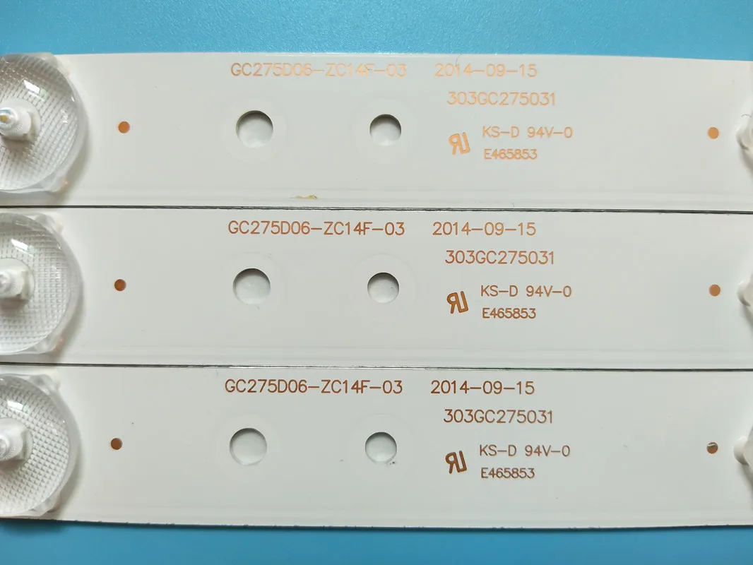 3 pgs/set LED Retroilumination strip GC275D06-ZC14F-03 303GC275031 for 28PHF2056/T3 1 pcs= 6led