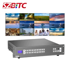 SZBITC 4k 12x12 HDMI Matrix Video Switching 12 in 12 out Visual Buttons IR Remote Control for 3D EDID& Blu-ray DVD& Video Wall