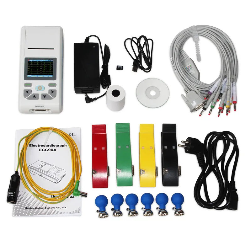 

ECG90A USB Программное обеспечение одноканальный ECG waveform электрокардиограф сенсорный экран