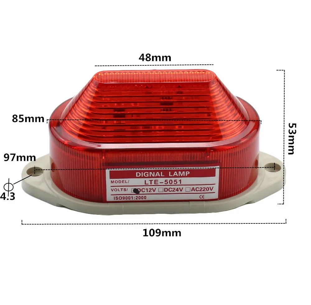 LED-5051/3051 Strobe Signal Warning light 12V 24V 220V Indicator light LED Lamp small Flashing Light Security Alarm