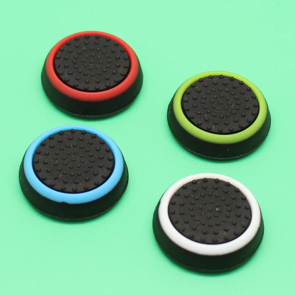 Thumb Stick analógico de silicona para PS4 Pro Slim, tapas para mando de PS3, Xbox 360 One, 2 piezas