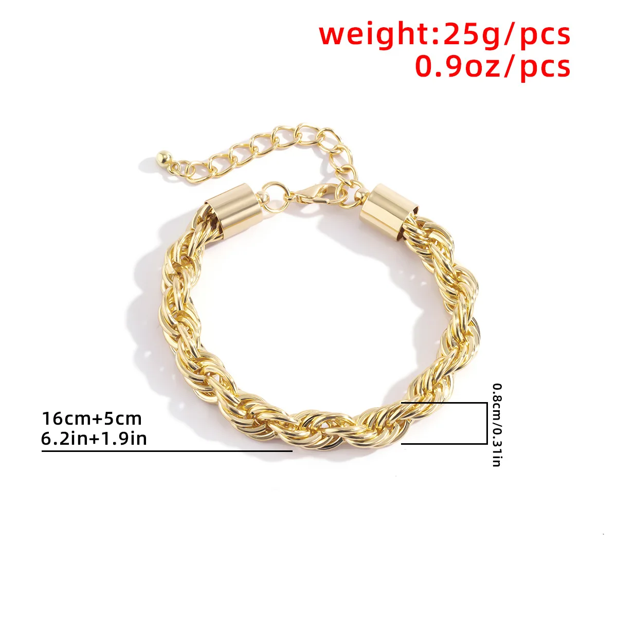 Boho Metal Twist Chains Bracelet Women's Retro 2021 New Fashion Simple Charm Men's Rope Chain Bracelets Girl Bangle Jewelry Gift