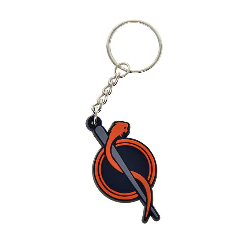 Tierförmiger Schlüsselanhänger aus weichem PVC mit individuellem Logo als Werbegeschenk – Detail 3