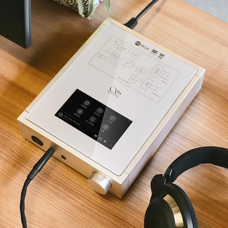 SHANLING EM5 Android Desktop Digital Music Player Streaming DAC AMP Headphone Amplifier AK4493 chip MQA PCM384 DSD512 Software