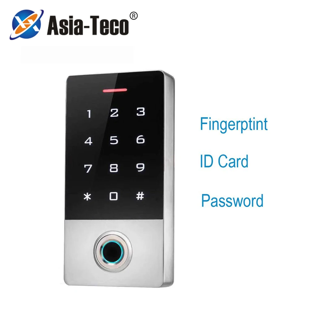 

Waterproof Touch Metal 125khz RFID Fingerprint Access Control Electronic Door Lock Electric Gate Opener W/ Backlight 10000 user