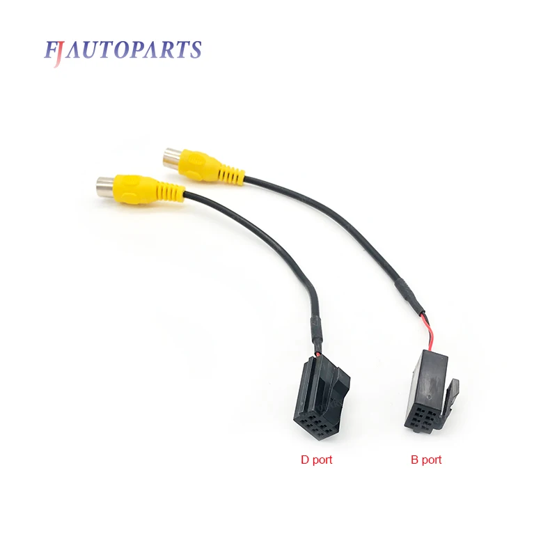 

8pin Car DVD Navigation Reversing Camera Rear View Camera Video Input Adapter RCA Cable For D106 D116 HBS Coagent Caska Kognd