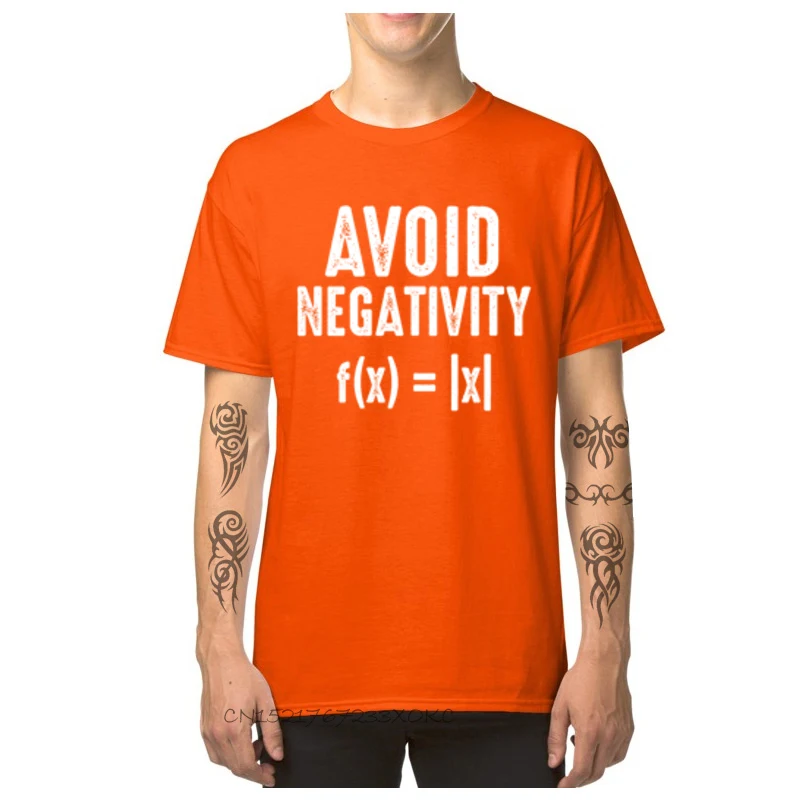 Men's T-shirts Avoid Negativity Fx=X TShirt Man Newest Printing Tops Tees O-Neck Summer 100% Cotton Basic T Shirts Casual