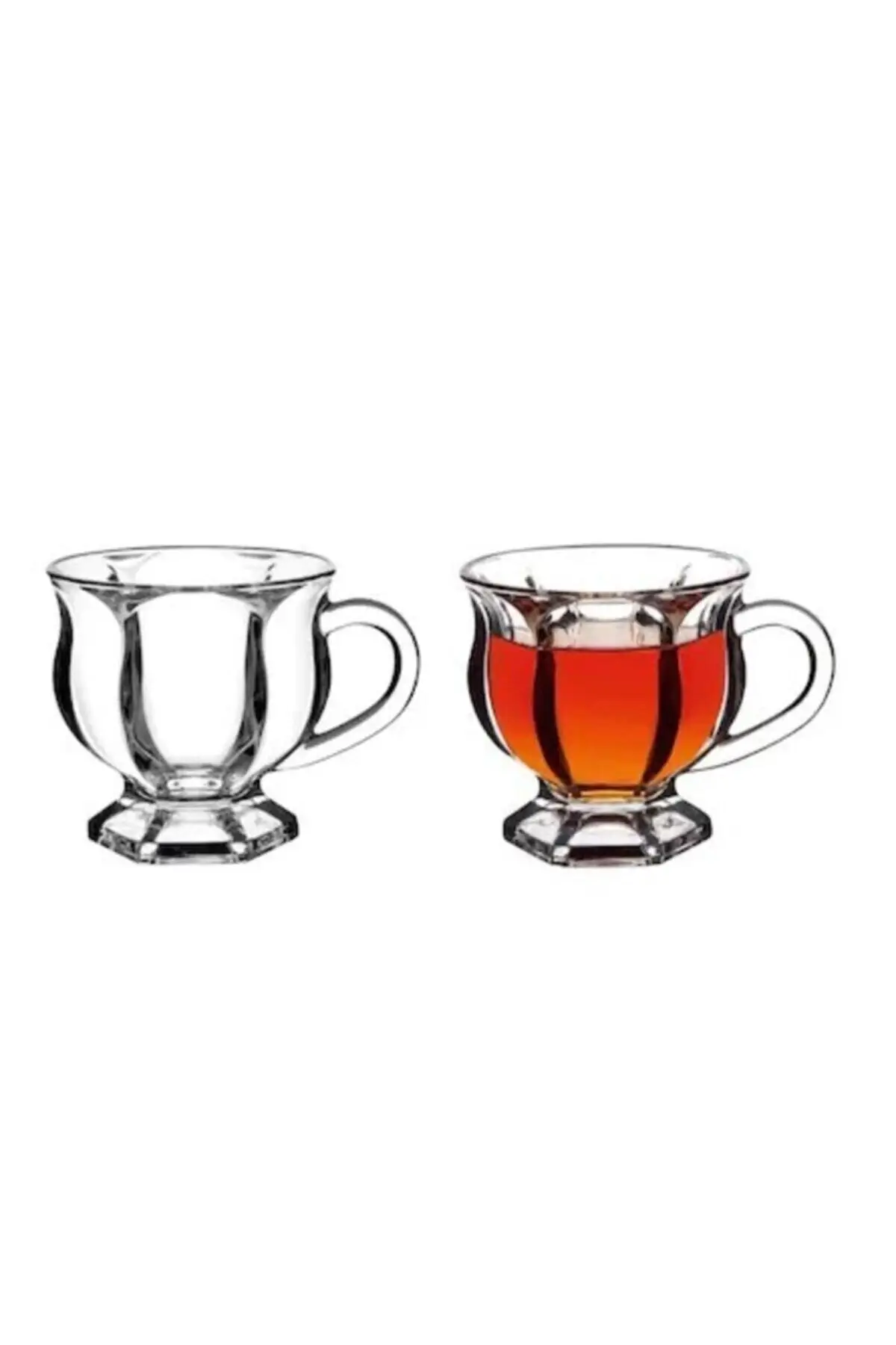 

Uras Davide 6'lı Tea Cup Pad English Tea Cup Glass Cup