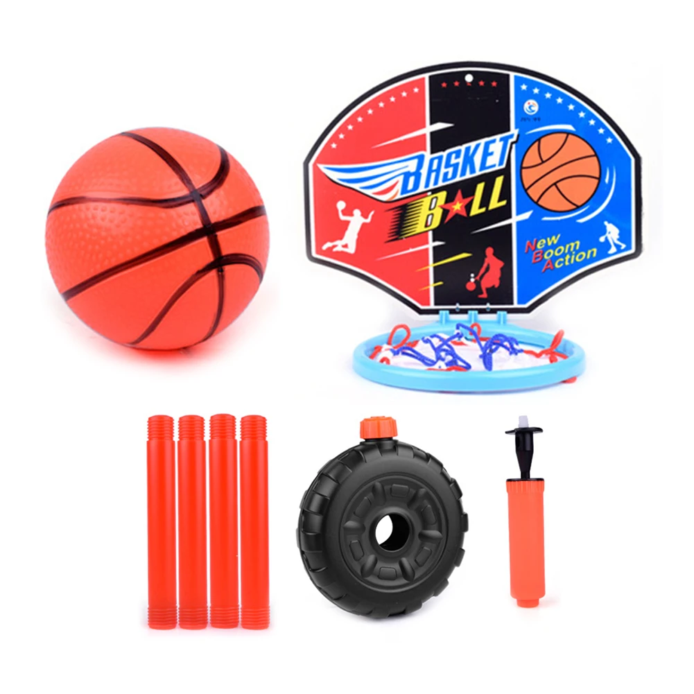 Basketball Stands Toys Set Boy Basketball Hoop Board Height Adjustable Kids Children's Convenient Outdoor Sports Exercise Toys