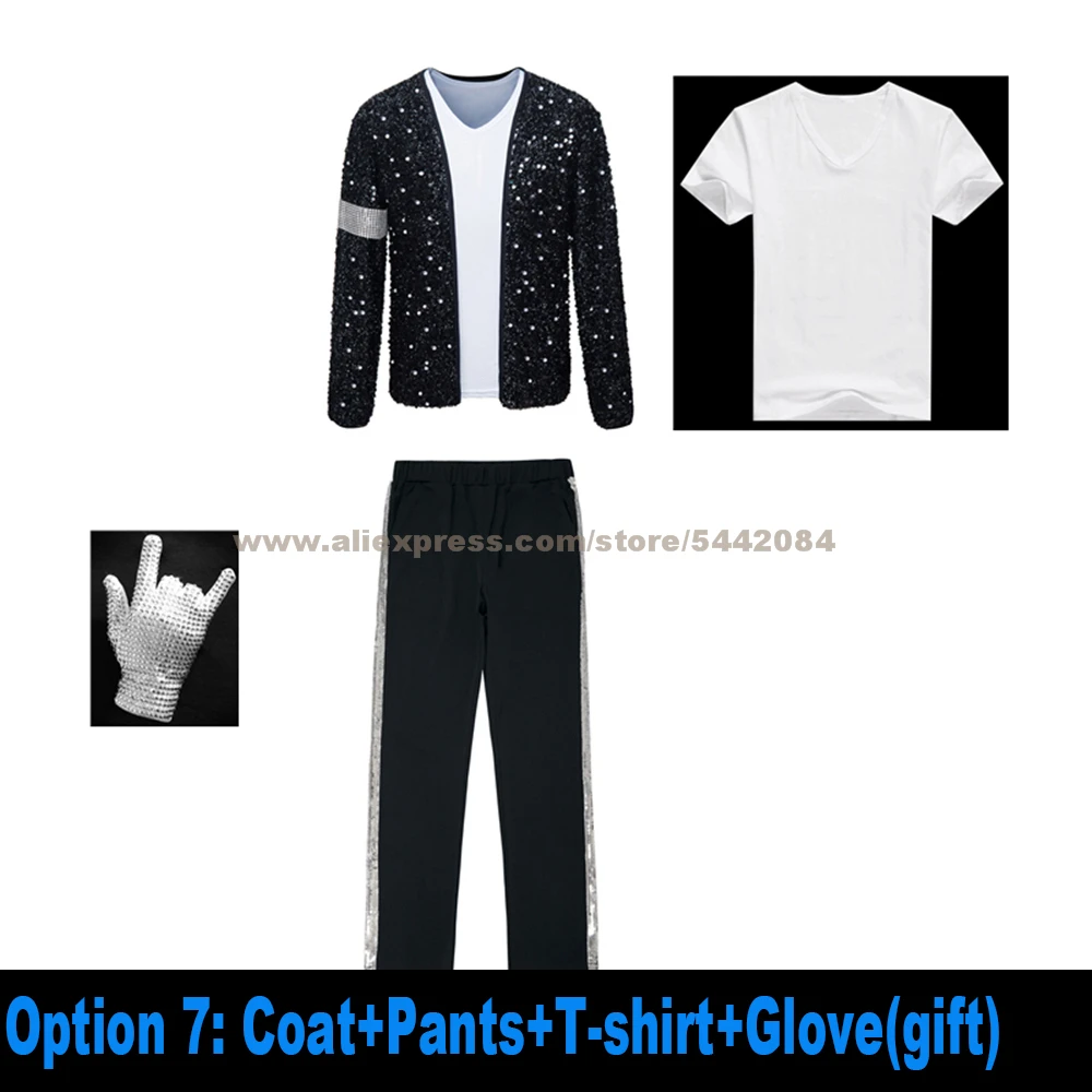 Michael Jackson Cosplay Kostuum Imitatie Kleding Kinderen Performance Kleding Mannen Vrouwen Mj Dancing Party Prop