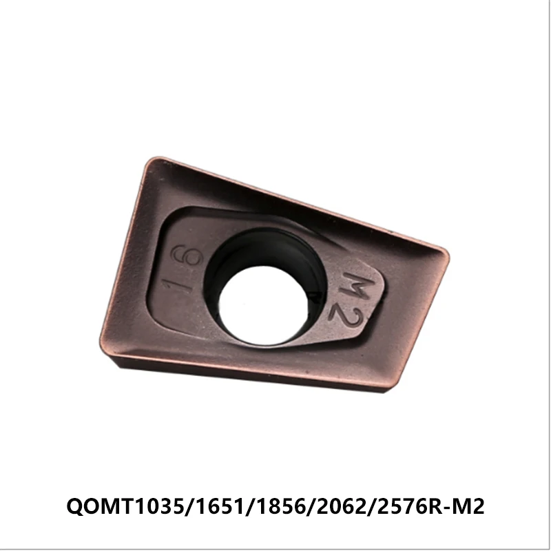 كربيد إدراج QOMT QOMT1035R-M2 QOMT1651R-M2 QOMT1856R-M2 QOMT2062R-M2 QOMT2576R-M2 VP15TF تحول أدوات مخرطة القاطع