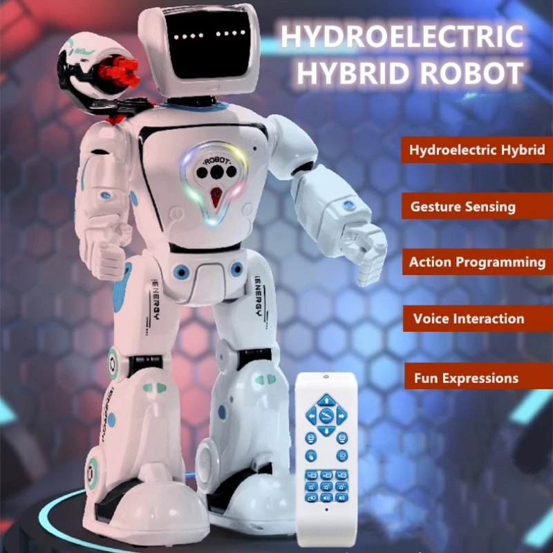 Intelligent Programming RC Robot Gesture Sensing Hydropower Hybrid Singing Dancing Science Teaching Voice Dialogue Kids' RC Toy