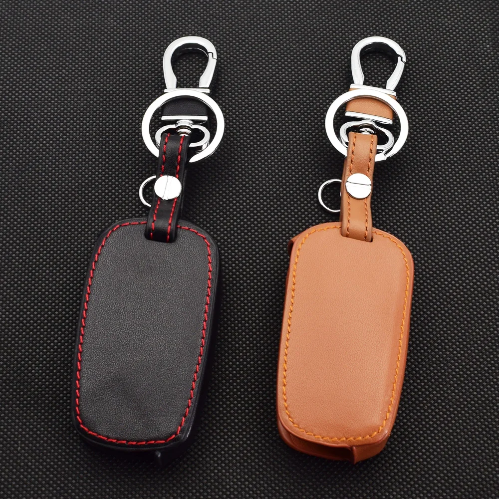 Leather Car Key Cases For Honda Acura MDX RDX 2007 2008 2009 2010 2011 2012 2013 Flip Remote Control Fobs Shell Protector Cover