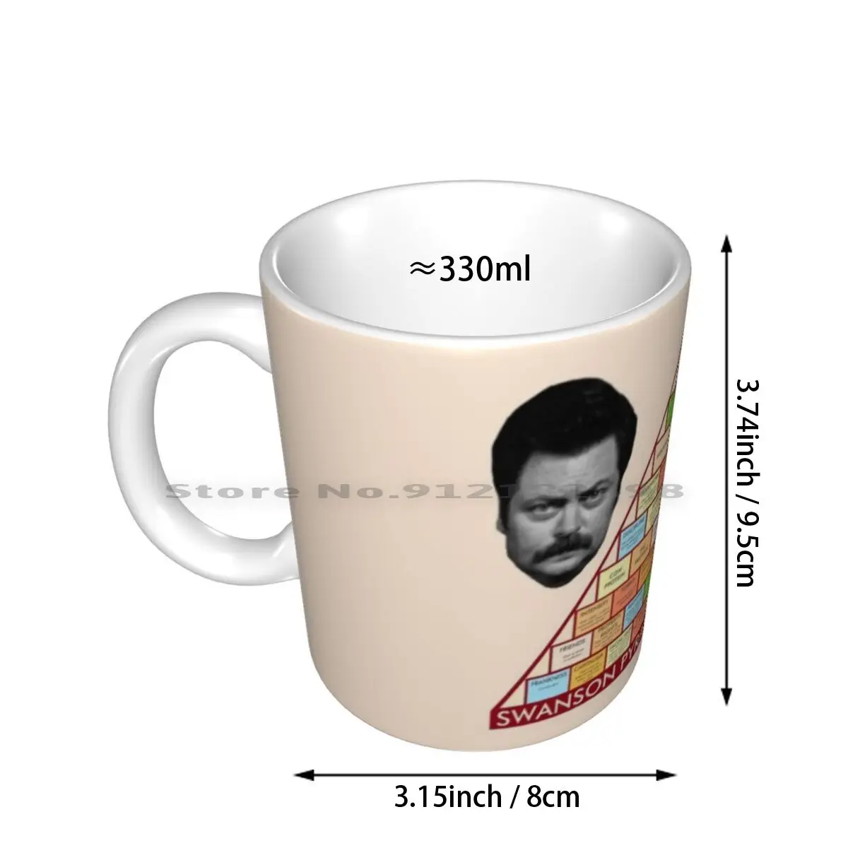 Ron Swanson's Pyramid Of Greatness Ceramic Mugs Coffee Cups Milk Tea Mug Parks And Recreation Parks And Recreation Mouse Rat