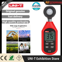 UNI-T UT383 Light Meter 200,000 LUX Digital Luxmeter Luminance Lux Fc Test Max Min Illuminometers Photometer