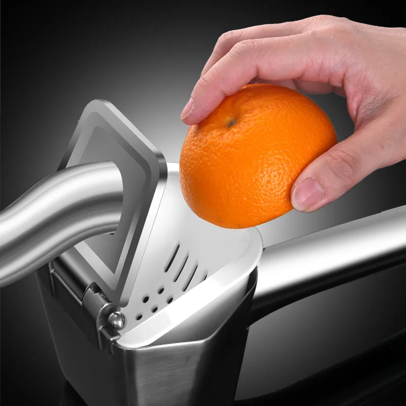 304 Stainless Steel Manual Juicer Household Fruit Manual Juicer Lemon Orange Juicer Mini Kitchen Filter Juicer Squeezing Tool