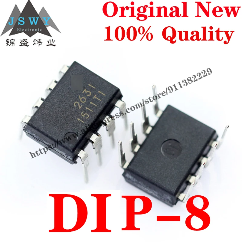 10~100 PCS HCPL2631 DIP-8 Optoelectronics High Linearity Optocoupler IC Chip with for module arduino Free Shipping 2631