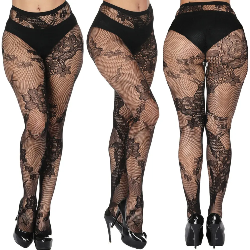 DOIAESKV Women Bodystocking Sexy Lingerie Pantyhose Erotic Lingerie Body Stockings Of Large Size Tights Plus Size Women Tights