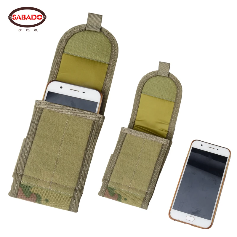 Tactical Mobile Phone MOLLE Bag 5.5 inch Camping Hiking Waist Tools Bag for Iphone 6 6s 7 7s CS Outdoor Running Sport Phone Bag