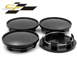 4Pcs 69mm(2.72in) Wheel Hub Cap For Rim Hubcap T69 Dust-proof Cover Refit Styling Decorations Accessories Parts Black Chrome