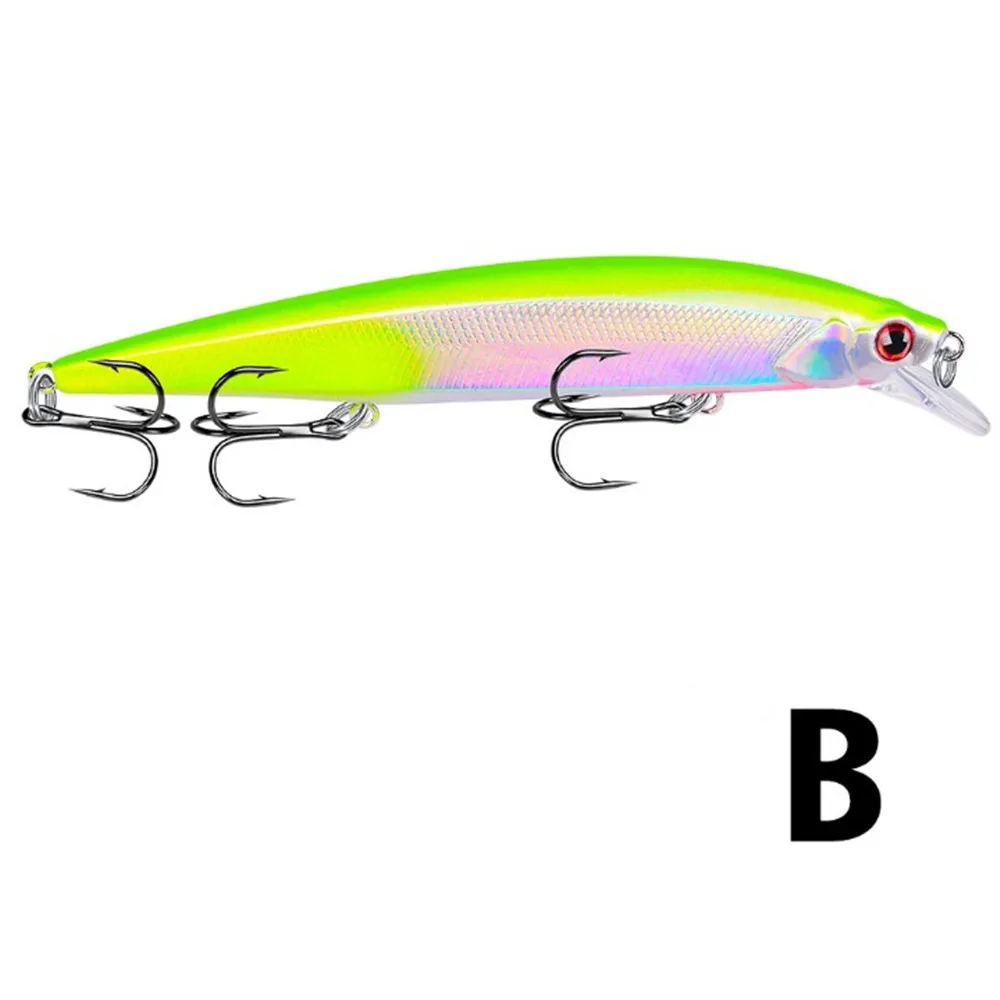 Señuelo de pesca Wobbler de 135mm y 18g, cebo duro Artificial flotante Minnow Crankbait, ojos 3D, aparejos de pesca para lubina y Lucio, 1 ud.