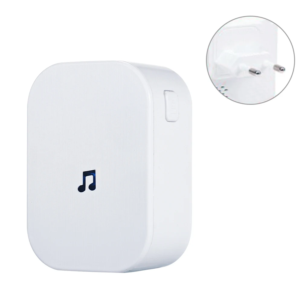 Home Welcome Doorbell Intelligent Wireless Doorbell EU UK US smart Door bell Chime Wireless Plug-in Chime with Music Ding-Dong