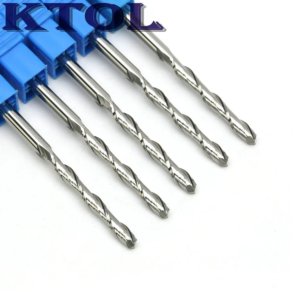 4mm CEL12-32mm 2 Flute Spiral Endmill CNC Tungsten Steel Cutters 10pcs Carbide Router Bits for Engraving Milling Machine Tools