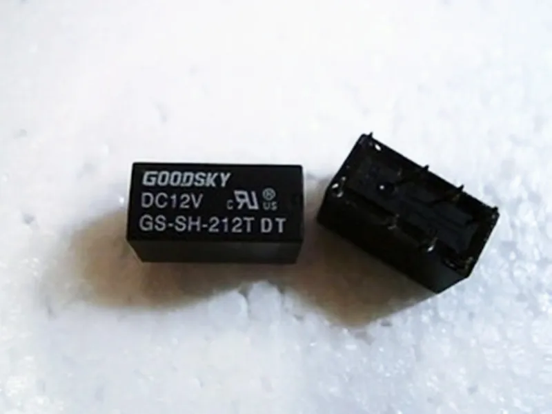 10PCS/LOT  HOT NEW relay GS-SH-212T GS-SH-212  GS SH 212T GS-SH-224T GS-SH-205T DC12V 24VDC 5VDC 12VDC GOODSKY 8PIN Signal relay