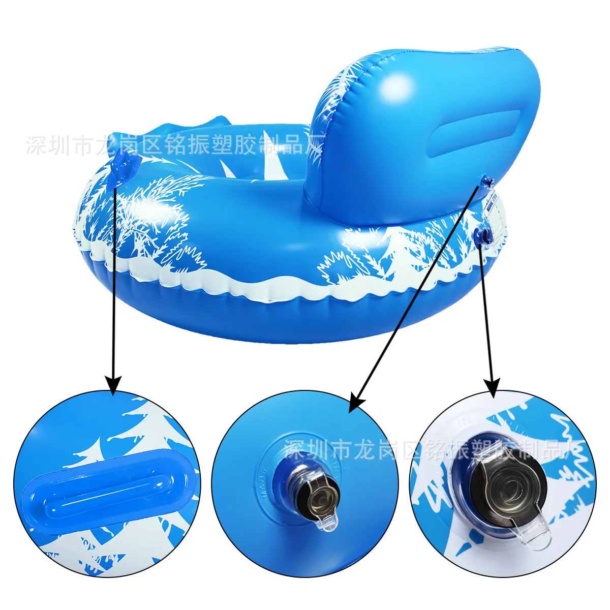 ใหม่ Inflatable Recliner เล่นสกีแหวนสวมใส่ PVC สโนว์บอร์ด,หิมะผู้ใหญ่ Inflatable สกี Pry ขายส่ง