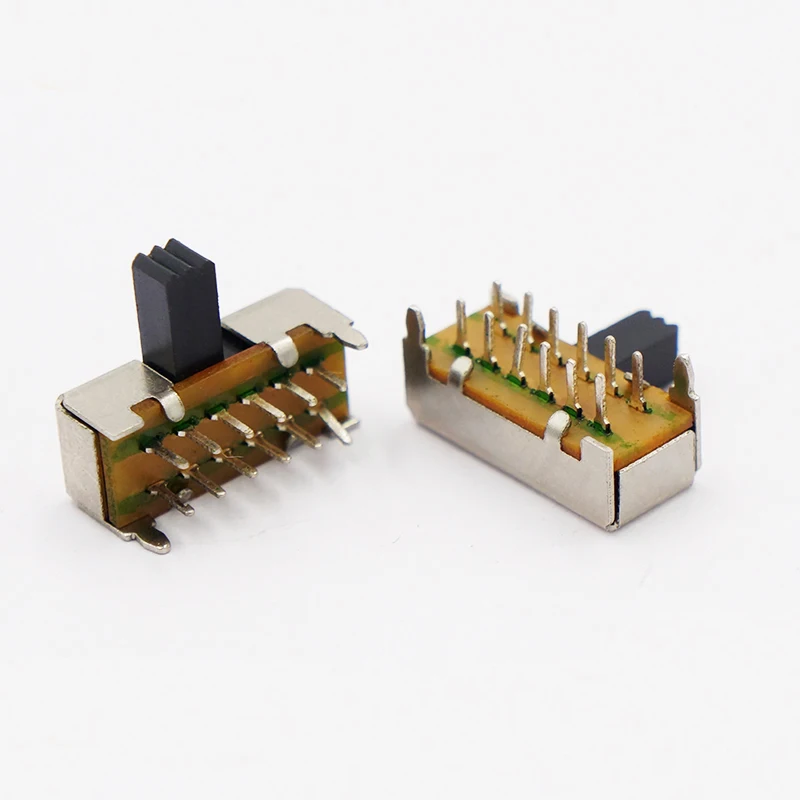 10Pcs SK-42D01ด้านข้างสลับสวิทช์สวิทช์มินิสไลด์12pin