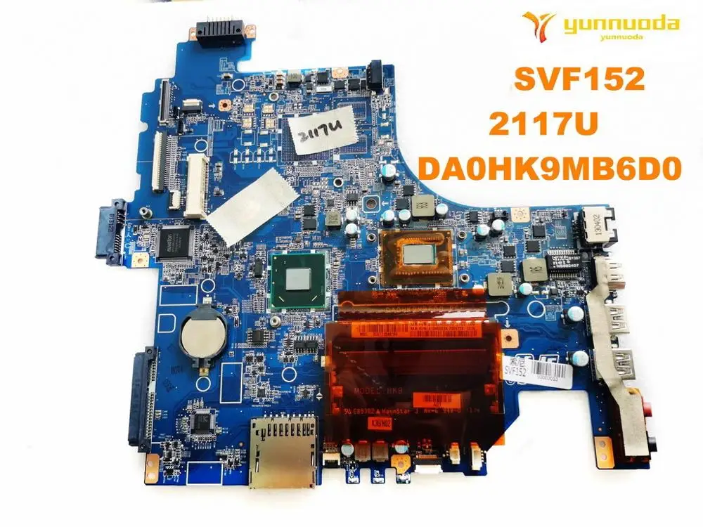 Original for SONY SVF152 laptop  motherboard  SVESVF152  2117U  DA0HK9MB6D0 tested good free shipping