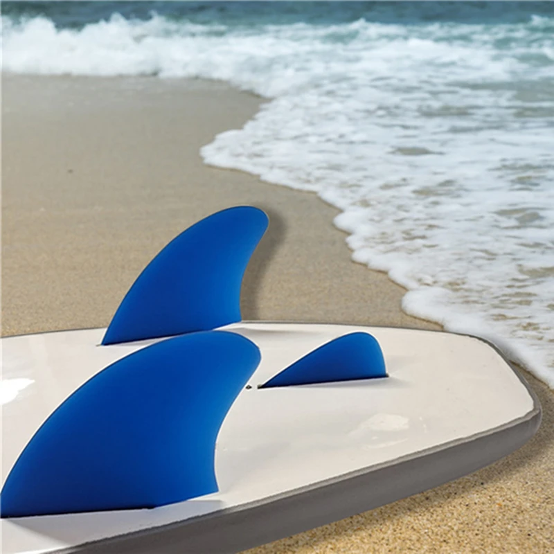 

UPSURF-Twin Fin Surf Fin Surfing Double Tabs, Double Tabs, Single Tabs, Double Tabs, 2 Black and Blue Fins